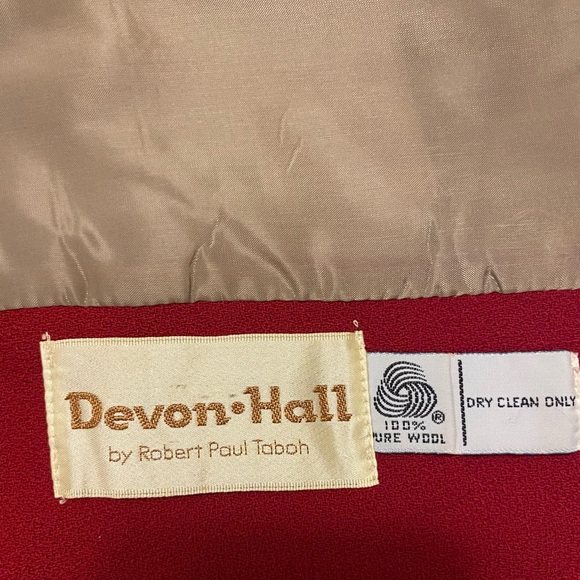 Vintage Devon Hall Classic Jacket 100% Wool Size 8 - Picture 7 of 9
